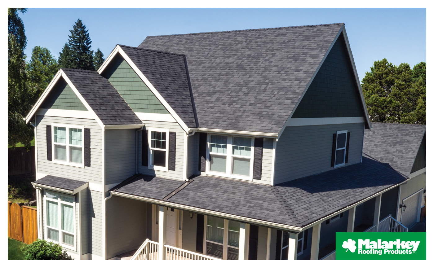 Malarkey Roofing Products Midnight Black Vista Shingles
